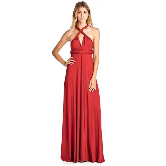 12 Ami Convertible Multi Way Maxi Dress in Royal - Picture 7 of 13